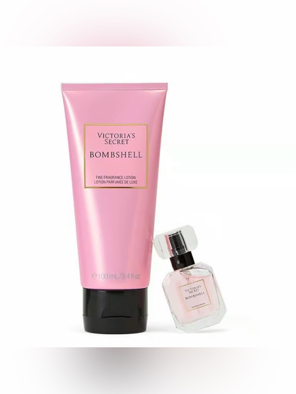Victoria's Secret Bombshell Moisturizing Body Lotion - Pink & Black Accents